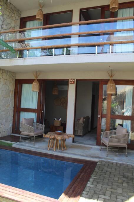 Casa De Luxo Na Praia Do Patacho - Cond. Azulu, Casa 04 Villa Pôrto de Pedras Esterno foto