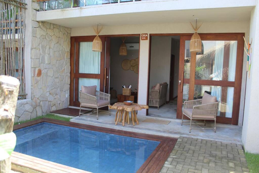 Casa De Luxo Na Praia Do Patacho - Cond. Azulu, Casa 04 Villa Pôrto de Pedras Esterno foto